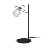 VELADOR LUCIANA Negro/Oro  incluye lámparas  led