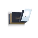 APLIQUE RAYO 1 luz Negro/Oro led