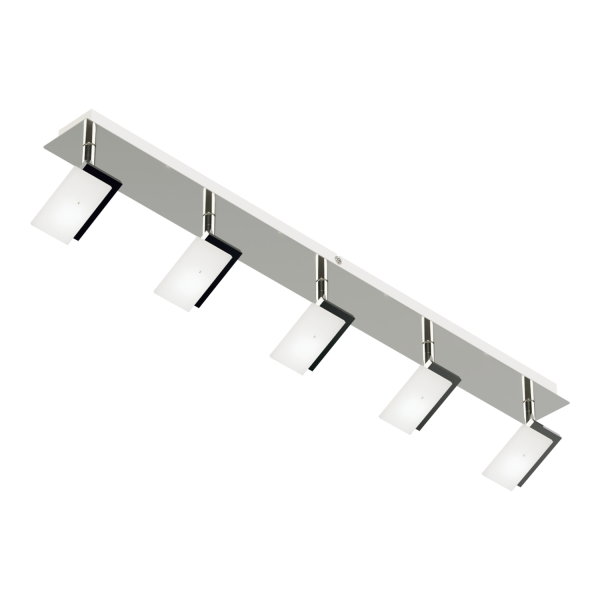 RAYO Sistema acero 5 luces LED