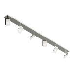 SISTEMA RAYO 6 luces Acero led