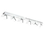 SISTEMA RAYO 6 luces Blanco/Cromo led