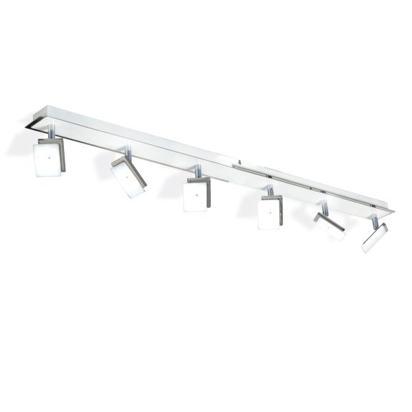 RAYO Sistema blanco/cromo 6 luces LED