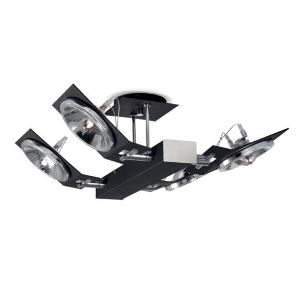 300 Plafon de 4 luces apto lamparas led