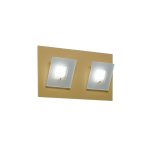 APLIQUE WIT  2 Luces Oro led