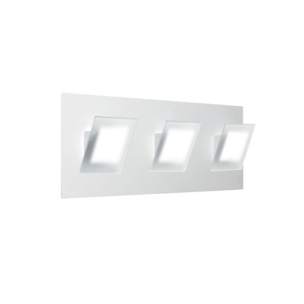 WIT Aplique 3 luces blanco de LED