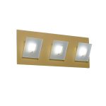 APLIQUE WIT 3 luces Oro led