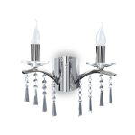 APLIQUE SALOME 2 luces Cromo apto Led