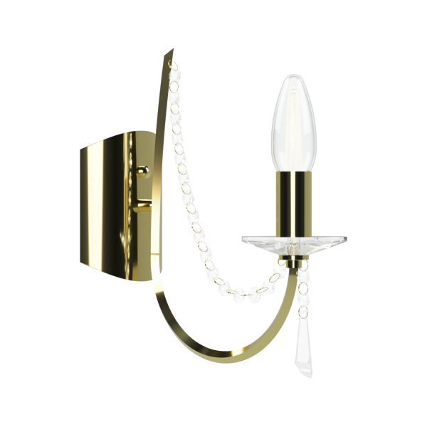 MARISA Aplique de 1 luz oro apto para Led