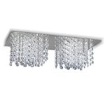 PLAFON TINA  2 luces Strass incluye lámparas  de led