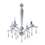ARAÑA SALOME  4 luces  Cromo apto led
