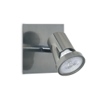 APLIQUE SILVER 1 luz Acero apto Led.