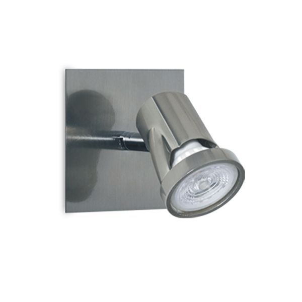 SILVER Aplique de 1 luz apto para Led.
