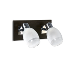 APLIQUE 617 2 luces Wengue/Cromo apto Led