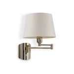 APLIQUE BARCELONA Doble Brazo 1 luz Cromo apto Led