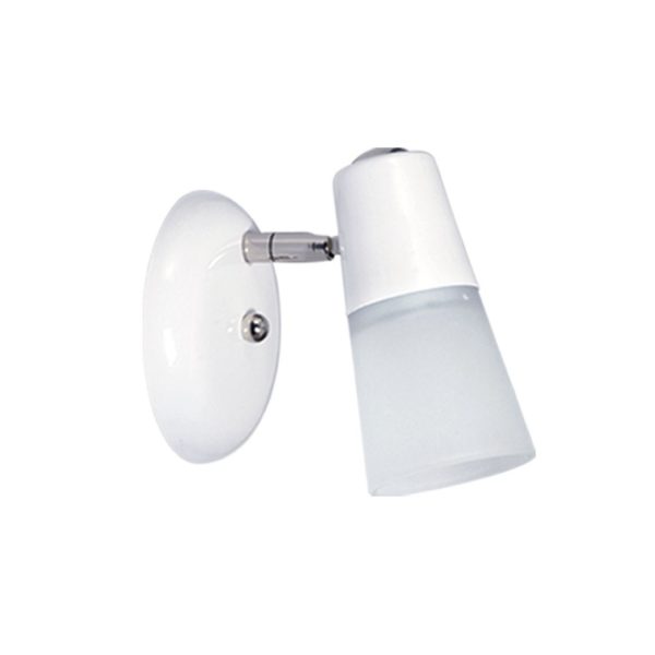ECO Aplique 1 luz blanco apto para Led