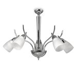 ARAÑA SOL 5 luces Cromo apto led