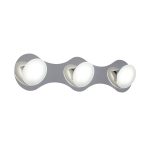 APLIQUE DRON 3 luces  Cromo led