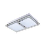 PLAFON ESCORPIO 2 luces Acero apto led
