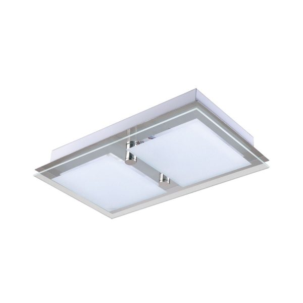 ESCORPIO Plafon 2 luces apto lampara led