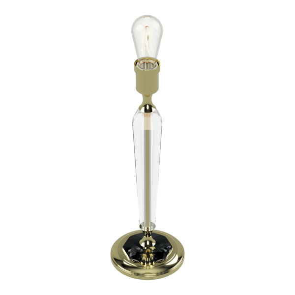 SALOME Lampara de Mesa con columna de cristal