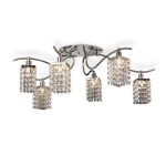 PLAFON PYTON 6 luces Cromo apto  led