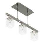 COLGANTE PYTON  3 luces apto  led