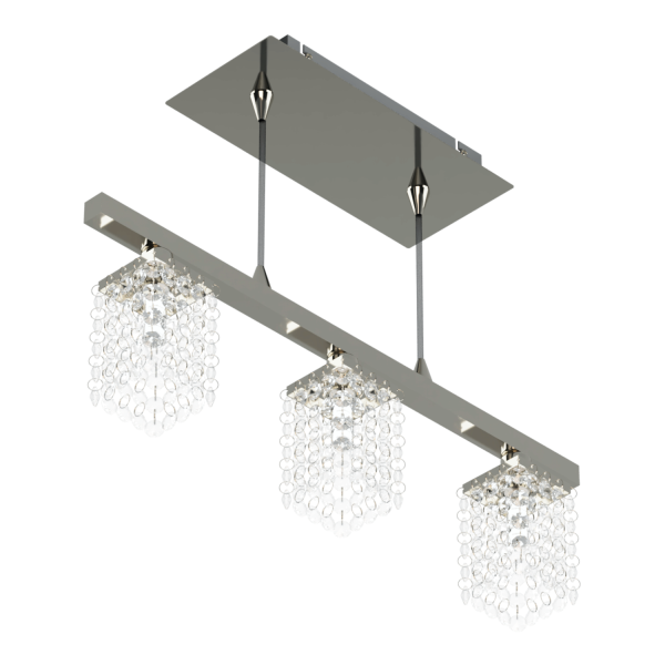 PYTON Colgante de 3 luces apto para lámparas de led
