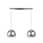 COLGANTE GUCHA  2 luces Cromo apto led