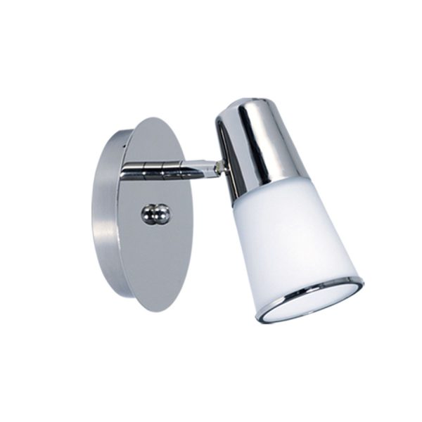 ECO+ Aplique de 1 luz Cromo apto para Led