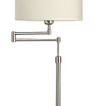 LAMPARA MESA SLIM MOVIBLE Acero c/pantalla apto led