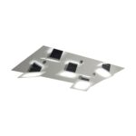 PLAFON WIT  5 luces Cromo  Led