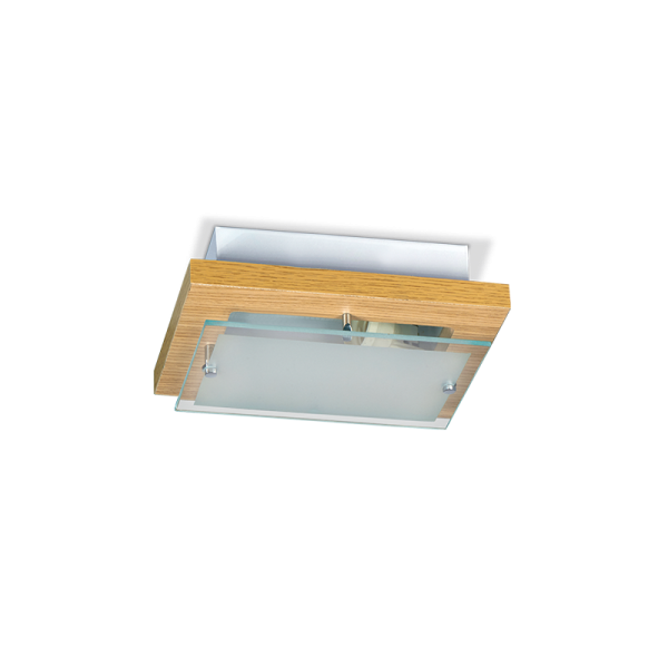 PWS/1 Roble Plafon 1 luz apto para Led