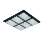 PLAFON PWS45 6 luces Wengue apto led