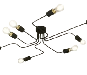 Plafon moderna 8 luces sin lamparas