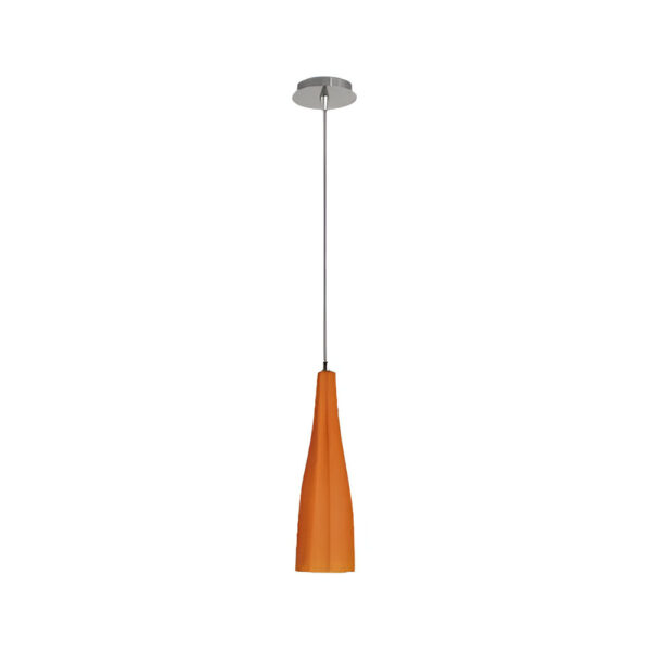 PAMPA colgante naranja 1 luz apto led