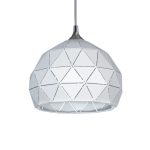 COLGANTE BARI CHICO 1 luz Blanco apto  Led