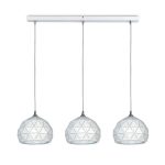 COLGANTE BARI LINEAL 3 luces Blanco apto  led