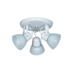 PLAFON ECONOMICO 3 luces Blanco  apto  led