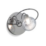 APLIQUE LUCIANA  1 luz Cromo incluye lámparas led