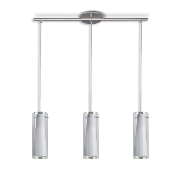 PINTO Colgante 3 luces apto lampara led