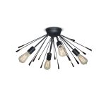 PLAFON EXPLOSION 4 luces Negro apto led