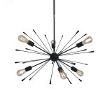 COLGANTE EXPLOSION 6 luces Negro apto  led