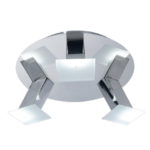 PLAFON WIT 3 luces Cromo led