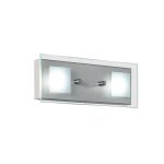 PLAFON/APLIQUE BATTI 2 luces Acero  led