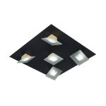 PLAFON WIT  5 luces Negro led