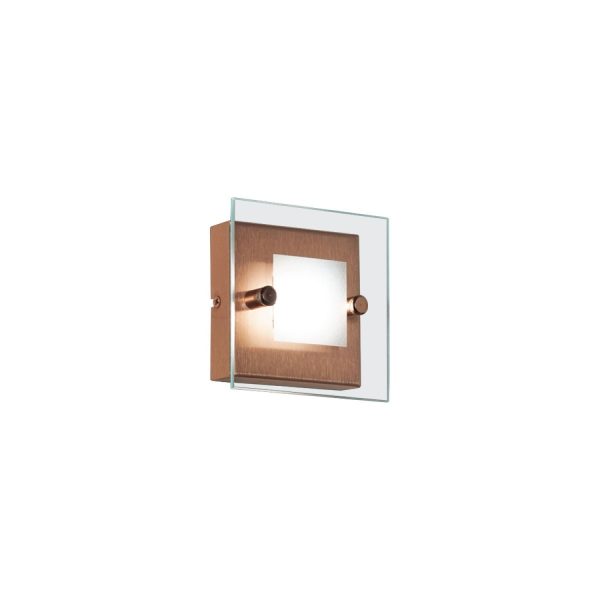 Aplique Batti para pared o techo de 1 luz led cobre