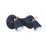 APLIQUE UNO 2 luces Negro apto led