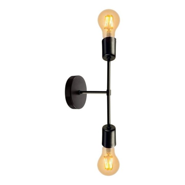 Aplique vintage 2 luces apto led