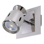 APLIQUE NIZA 1 luz Blanco/Cromo apto led