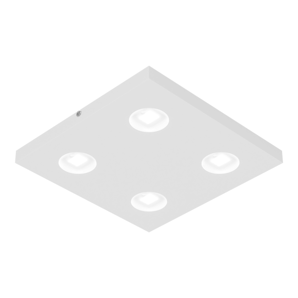Plafón Eye 4 luces de led color blanco